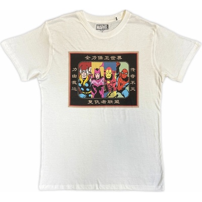 Tričko Avengers Framed Japanese Biela