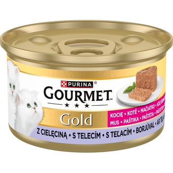 Gourmet Purina Gourmet Gold Пастет за котенца с телешко месо 85 г