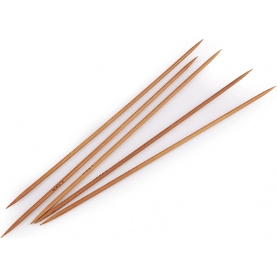 Bambusové ponožkové jehlice č. 2; 2,5; 3; 3,5; 4,5 Velikost: 3,5mm