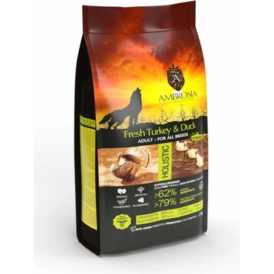 Ambrosia Fresh turkey & duck ultra premium 12 kg