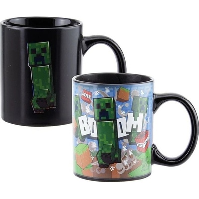 Paladone Hrnek Minecraft Creeper měnící se 300 ml – Zboží Dáma