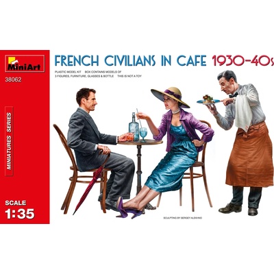 MiniArt French Civilians in Cafe 1930-40s 1:35
