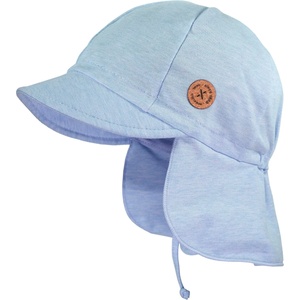 maximo Детска шапка с козирка maximo Kids' Mini Peak Cap, Band, Neck Protector Cap - Stoneblue / Zartblau - размер 53 cm (904-6709-0216)