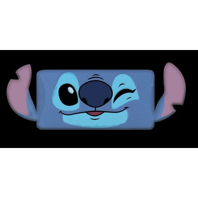 Jerry Fabrics Tvarovaný mikroplyšový polštář Lilo and Stitch Blink Polyester 45x27