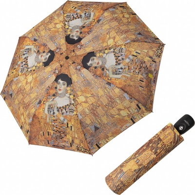 Doppler Klimt Adele dámský holový vystřelovací deštník sv.hnědý
