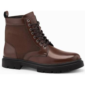 Ombre Clothing Мъжки високи обувки с трапер от свързани материали кафяво Ombre Clothing Ombre Clothing | Kafyav | МЪЖЕ | 40