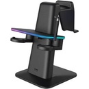 Kiwi Design QC03 RGB vertikální stojan Meta s oficiální značkou Meta Quest 3, Quest 2, Quest PRO černý