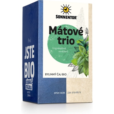 Sonnentor Mätové trio bio porciovaný čaj 21,6 g