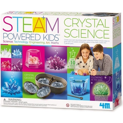 4M Творчески комплект 4M Steam Powered Kids - Наука за кристалите (4m-05534)