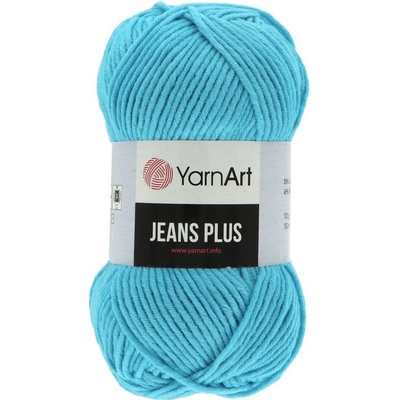 YarnArt Jeans Plus 33 tmavá azúrová