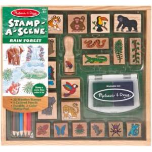 Melissa & Doug Тематичен комплект печати джунгла (12423)