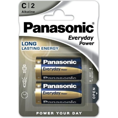 Panasonic Батерии алкални Panasonic LR14/2BP EPS, LR14, 2бр (LR14/2BP EPS)