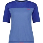 Mons Royale Фланелка с къс ръкав за колоездене Mons Royale Women's Diversion Merino Bike Jersey S/S Cycling jersey - Ocean / Ultramarine (156-2458-0514)