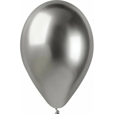 Svet balonku Balónik chrómový strieborný 33 cm
