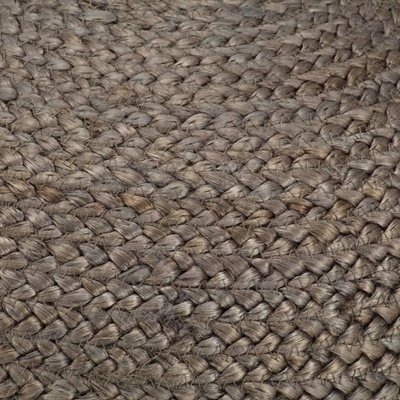 VidaXL Ručně vyrobený sedací puf světle šedý 45 x 30 cm juta