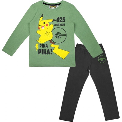 Pyžamo Pokemon 23 - 68257 - 002 zeleno černé