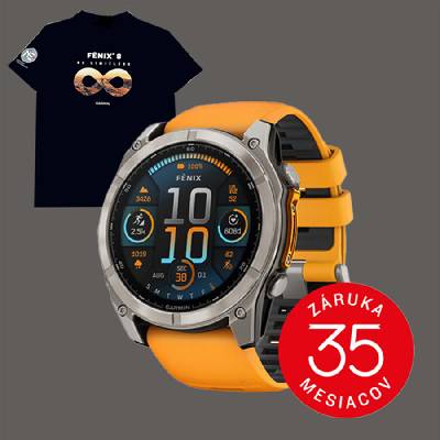 Garmin Fenix 8 AMOLED 51mm Sapphire Titanium Graphite/Orange 010-02905-11