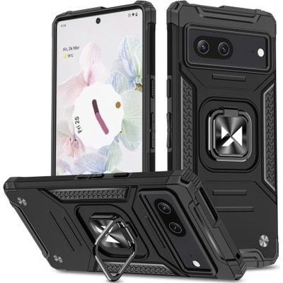 Púzdro MG Ring Armor Google Pixel 7, čierne