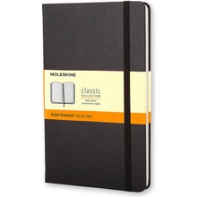 Moleskine Zápisník tvrdé desky černý linkovaný A5 120 listov