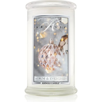 Image 1 of Kringle Candle Aurum & Evergreen ароматна свещ 624 гр