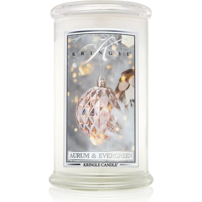 Kringle Candle Aurum & Evergreen ароматна свещ 624 гр