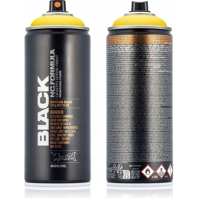 MOTIP Montana BLACK 400ml KICKING YELLOW 1025 - Sprej, žltá farba