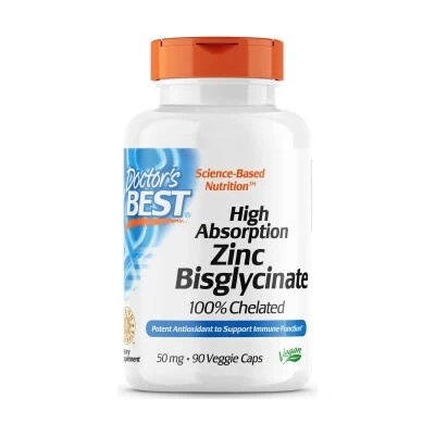 Doctor´s Best High Absorption Zinc Bisglycinate 90 kapsúl