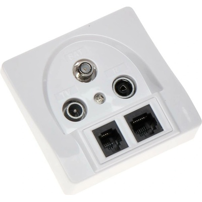Zásuvka účastnická TV/R/SAT/RJ-45/RJ-11 - koncová – Zbozi.Blesk.cz