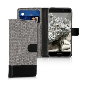 Image 1 of kwmobile Флип калъф за Honor 6C Pro - сив