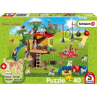 Schmidt Spiele - Puzzle Schleich Happy Dogs - 40 - 99 piese