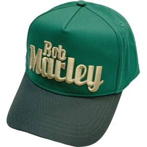 Bob Marley Text Logo Шапка с козирка Green UNI (BMAMBCAP03GR)