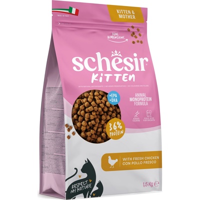 Schesir Kitten s kuracím 3 x 1,5 kg
