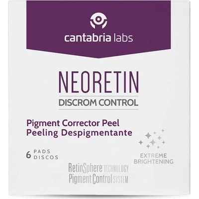 Neoretin Discrom control Lightening Peel enzymatický peeling s kyselinou glykolovou 6x1 ml