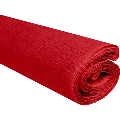 Krepový papír červený 0,5x2m C08 28g/m2