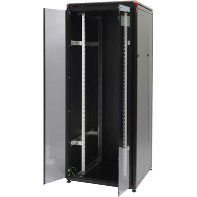 Gunko ELGP 36U 800x800 мм. , 19" Комуникационен шкаф със стъклена врата, черен (ELGP36U8080BL221)
