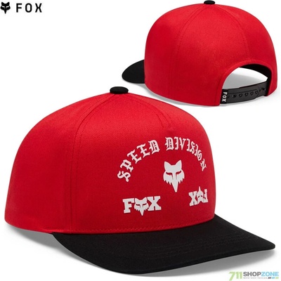 Fox Yth Icon Snapback Hat červená