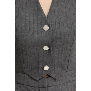 Morgan Гащеризон Morgan в сиво с v-образно деколте PAMIL. F (PAMIL.F)