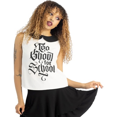 KILLSTAR дамски потник KILLSTAR x MATTEL MONSTER HIGH - Too Ghoul For School - Черно/Бяло - KSRA011141