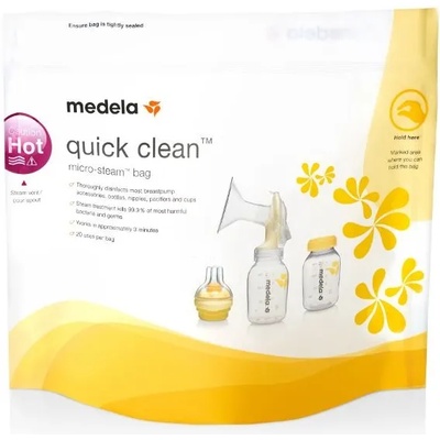 Medela Пликчета за стерилизиране в микровълнова Medela - Quick Clean, 5 бр (008.0040)