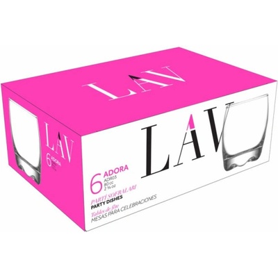 LAV Pohár Adora sklenený na likér destilát 49x61 mm bal. 6 x 80 ml