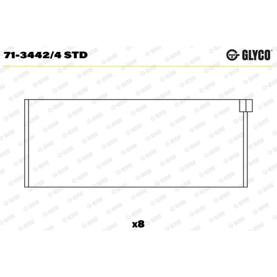 Pánev ojničního ložiska GLYCO 71-3442/4 STD – Zbozi.Blesk.cz