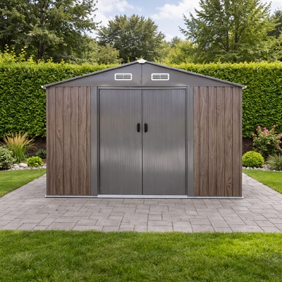 BestBerg BBSH-1208WT 10,1 m² 389 x 260 x 202 cm biele drevotaupe