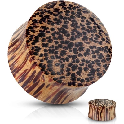 Šperky4U plug do ucha z kokosového dřeva PL01027-14