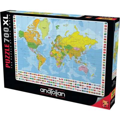ANATOLIAN Politická mapa světa XL 700 dílků