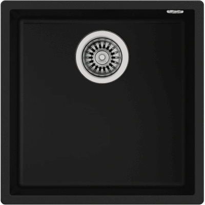 Teka Подплотова гранитна мивка за шкаф teka square 40.40 tg ЧЕРНА
