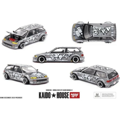 MINI GT HONDA CIVIC EF KAIDO MANGA V1 1987 1:64
