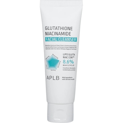 APLB Glutathione Niacinamide Facial Cleanser освежаваща пяна за почистване 80 мл