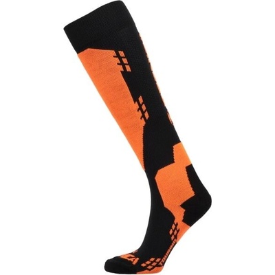 Tecnica Lyžiarske ponožky Touring ski socks black/orange