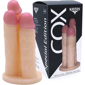 Тройно пенис дилдо, впечатляващо, 20см. - Triple Cox Kiotos (OPR-3076001)