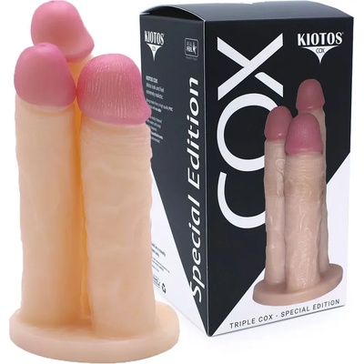 Тройно пенис дилдо, впечатляващо, 20см. - Triple Cox Kiotos (OPR-3076001)